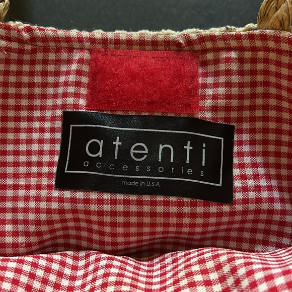 NWOT ATENTI ACCESSORIES pin up girl woven purse, retro, rockabilly - USA made - Picture 3 of 5